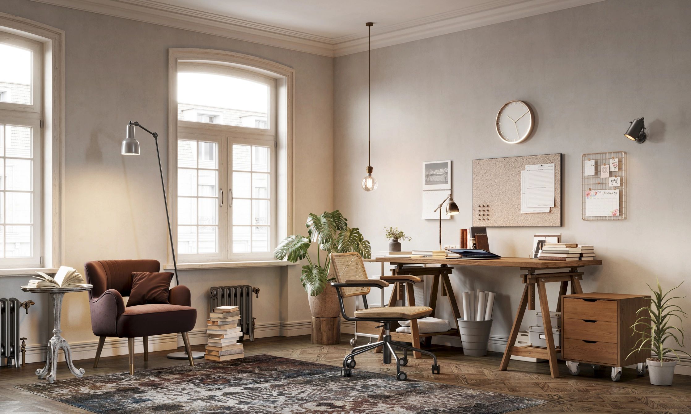 modern home office interior